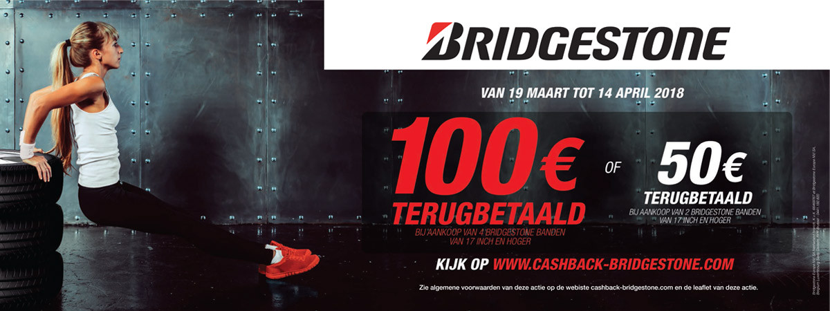 Bridgestone Cashback actie